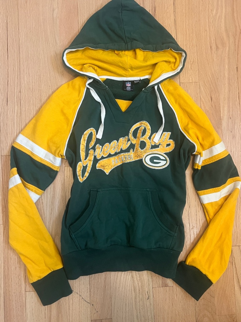 NFL Women's Team Hoodie in Green, Gold & White
